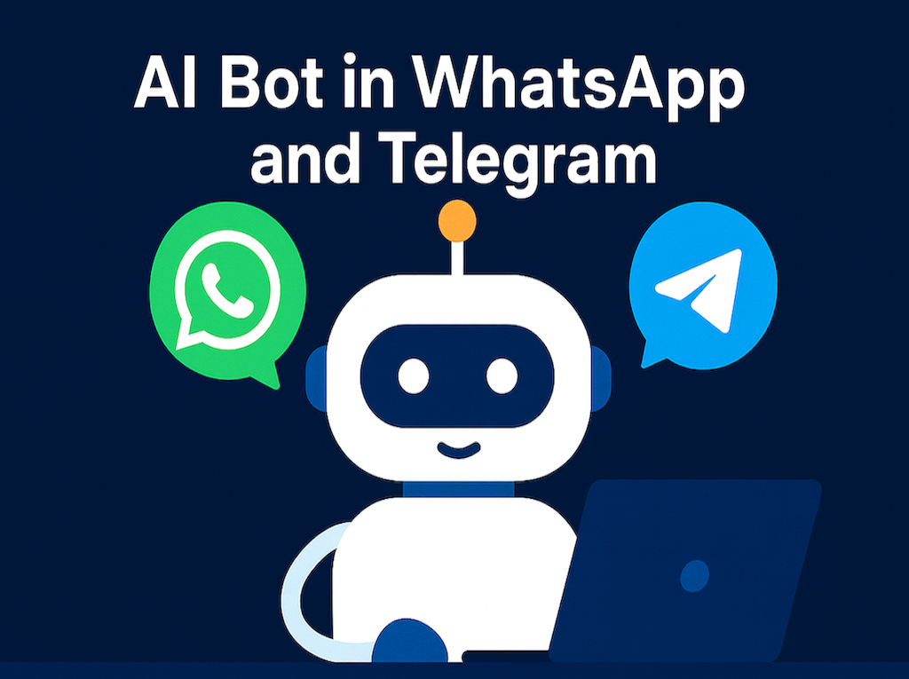 AI Bot in WhatsApp and Telegram